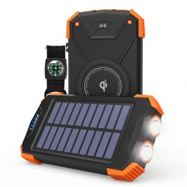 Соларно зарядно устройство с вграден Wireless Charger Diva SPB-10000