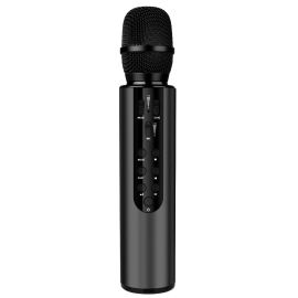 Караоке микрофон с вградени стерео високоговорители Diva K3, Bluetooth 5.0, 2x5W, True-Wireless, Черен