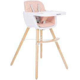 Kikkaboo Дървен стол за хранене Woody Pink