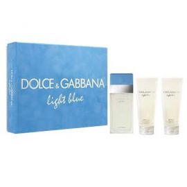 Dolce&Gabbana Light Blue комплект за жени EDT тоалетна вода 100 ml + лосион за тяло 100 ml  +  душ гел 100 ml
