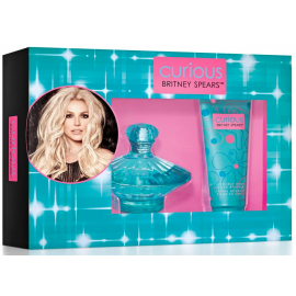 Britney Spears Curious Дамски комплект EDP Парфюм 100 ml Вody soufflé Балсам за тяло 100 ml 
