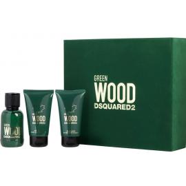 Dsquared2 Green Wood Комплект за мъже EDT Тоалетна вода 100 ml Балсам за тяло 100 ml Душ гел 100 ml