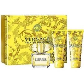 Versace Yellow Diamond Комплект за жени EDT Тоалетна вода 50 ml Душ гел 50 ml Лосион за тяло 50 ml