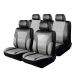 Калъфи за автомобилни седалки Mazda 929 - Мрежа RoGroup Черно Сиво 9 броя