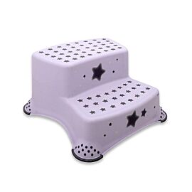 Lorelli Детско двойно стъпало за баня STARS, бяло, 1+ година, 10130670519
