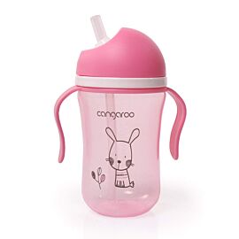 Cangaroo Чаша със Сламка 300ml розов C0587