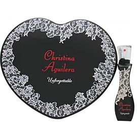 Christina Aguilera Unforgettable Комплект за жени EDP парфюм 30 ml + кутия сърце