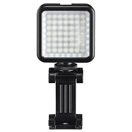 LED лампа Hama 49 BD, за допълнително осветяване на записи с камера и смартфон, Черна