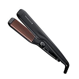 Преса за обем и вафлички Remington S3580 Ceramic Crimp, Керамика, Турмалин, 220ºC, Черна