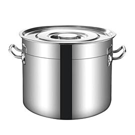 Казан с капак Rosberg R51211C40S, 31 л, 40х25 см, Инокс