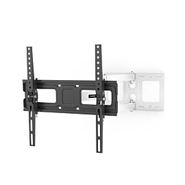 Стойка за TV, 165 см (65"), до 35 кг, черно/бяло