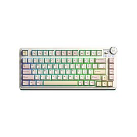 Aula геймърска механична клавиатура Wireless Gaming Mechanical Keyboard AU75 - Bloomfield Switch [Linear] (English US), Beige