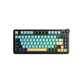 Aula геймърска механична клавиатура Wireless Gaming Mechanical Keyboard AU75 - Bloomfield Switch [Linear] (English US), Turmeric yellow