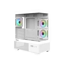 Zalman кутия Case ATX - Chronix WHITE V2 - 3 x 120 mm A-RGB, USB-C, Tempered Glass