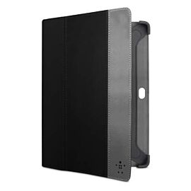 Belkin Cinema Stripe Folio - кожен калъф и поставка за Samsung Galaxy Tab 10.1 (2) (черен)