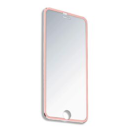 4smarts Second Glass Curved Rim 2.5D - калено стъклено защитно покритие с извити ръбове за целия дисплея на iPhone 8, iPhone 7 (прозрачен-розово злато)