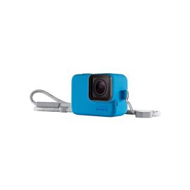 GoPro Sleeve + Lanyard - силиконов калъф с връзка за GoPro камери (син)