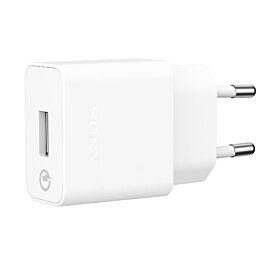 Sony Quick Charger UCH10 - захранване за ел. мрежа с USB изход  и технология за бързо зареждане за смартфони и таблети (бял) (bulk)
