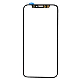 OEM iPhone XS Glass Lens Screen and Frame Cold Pressed - външно стъкло с рамка и лещи за камерата за iPhone XS (черен)