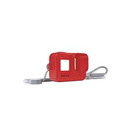 GoPro Sleeve + Lanyard - силиконов калъф с връзка за GoPro HERO8 Black (червен)