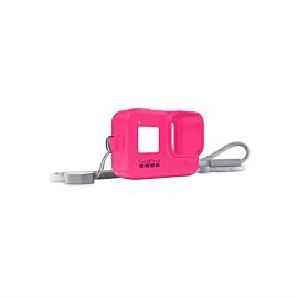 GoPro Sleeve + Lanyard - силиконов калъф с връзка за GoPro HERO8 Black (розов)