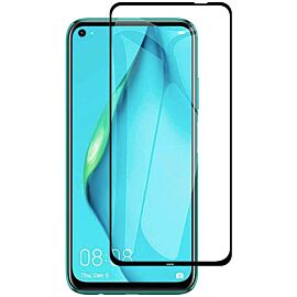 Premium Full Glue 5D Tempered Glass - обхващащо и ръбовете стъклено защитно покритие за дисплея на Huawei P40 Lite (черен)