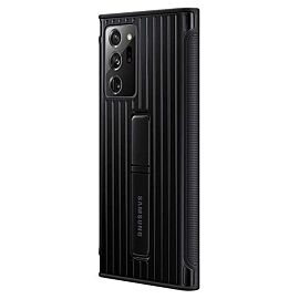 Samsung Protective Standing Cover EF-RN985CBEGEU - оригинален удароустойчив хибриден кейс с поставка за Samsung Galaxy Note 20 Ultra (черен)