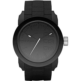 Diesel DZ1437 Watch - стилен аналогов часовник със силиконова каишка (черен)