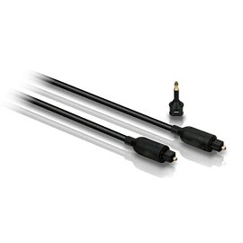 Philips SWA2522W/10 Fiber Optic Cable - оптичен аудио кабел (150 см) (черен)