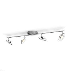 Philips Glissette Triple Spot LED - тройна LED стенна лампа (сребрист)