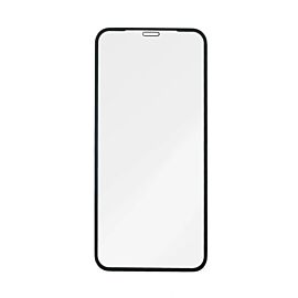Prio 3D Glass Full Screen Curved Tempered Glass - калено стъклено защитно покритие за дисплея на iPhone 11, iPhone XR (черен-прозрачен) (bulk)