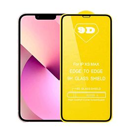 Premium Full Glue 9D Edge to Edge Tempered Glass - стъклено защитно покритие за целия дисплей на iPhone 13 Pro Max (черен)