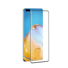 Premium Full Glue 5D Tempered Glass - обхващащо и ръбовете стъклено защитно покритие за дисплея на Huawei P40 Pro (черен)
