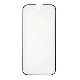 Prio 3D Glass Full Screen Curved Tempered Glass - калено стъклено защитно покритие за дисплея на iPhone 14 Pro Max (черен-прозрачен) (bulk)