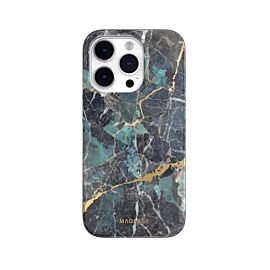 Mageasy Marble Case - дизайнерски хибриден удароустойчив кейс за iPhone 14 Pro (син)