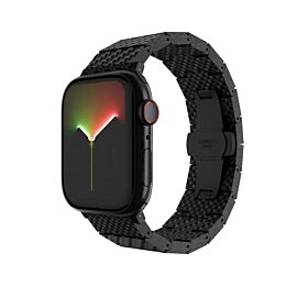 Mageasy Carbon Fiber Watch Band - карбонова каишка за Apple Watch 42мм, 44мм, 45мм, Ultra 49мм (черен)