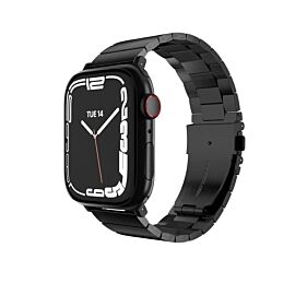 Mageasy Maestro Stainless Steel Band - стоманена, неръждаема каишка за Apple Watch 42мм, 44мм, 45мм, Ultra 49мм (черен)