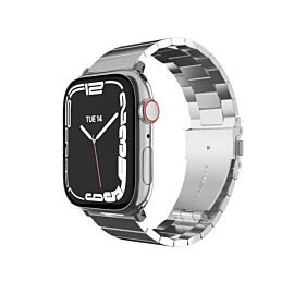 Mageasy Maestro Stainless Steel Band - стоманена, неръждаема каишка за Apple Watch 42мм, 44мм, 45мм, Ultra 49мм (сребрист)