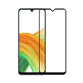 Premium Full Glue 5D Tempered Glass - обхващащо и ръбовете стъклено защитно покритие за дисплея на Samsung Galaxy A33 5G (черен)