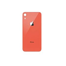 OEM iPhone XR Backcover Glass - резервен заден стъклен капак за iPhone XR (корал)