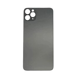 OEM iPhone 11 Pro Max Backcover Glass - резервен заден стъклен капак за iPhone 11 Pro Max (графит)