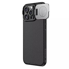 Nillkin CamShield Prop Magnetic Case - хибриден удароустойчив кейс с MagSafe за iPhone 16 Pro Max (черен)
