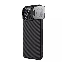 Nillkin CamShield Prop Hard Case - хибриден удароустойчив кейс за iPhone 16 Pro (черен)