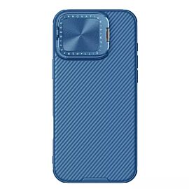 Nillkin CamShield Prop Hard Case - хибриден удароустойчив кейс за iPhone 16 Pro Max (син)