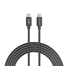 LMP USB-C to USB-C Cable 100W - USB-C към USB-C кабел за устройства с USB-C порт (30 см) (черен)