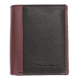Вертикален мъжки портфейл SILVER FLAME - винено червен SFT1125