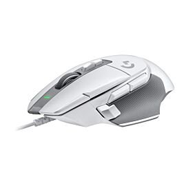 Геймърска мишка Logitech, G502 X, Оптична, Жична, USB, Бяла
