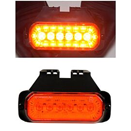 LED габарит маркер токос с 24 диода, 2 функции - оранжева светлина + мигач, 12V-24V - за камион бус ван каравана платформа кемпер  MAR1020