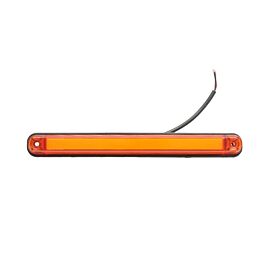 Жълт/Оранжев LED Габарит / Маркер с NEON ефект - 16 диода 12V-24V 235mm  MAR1060