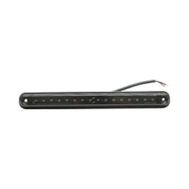 Червен LED Габарит / Маркер - Опушен 16 диода 12V-24V 235mm  MAR1038